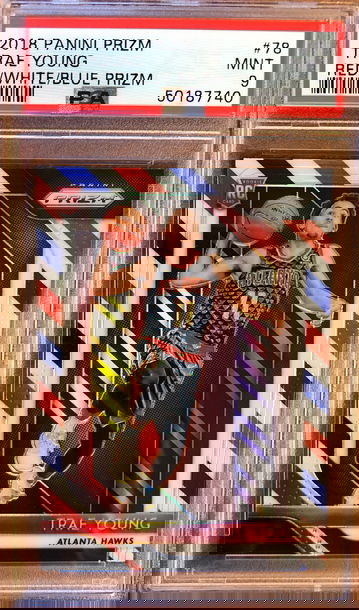 2018 Prizm Trae Young RWB #78 PSA 9 MINT