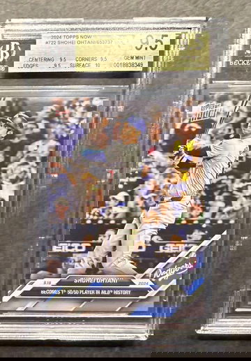 2024 Topps Now #722 Shohei Ohtani BGS 9.5 Gem Mint