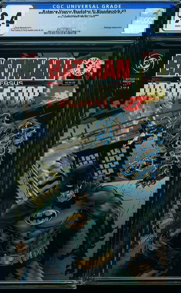 BATMAN VERSUS PREDATOR II: BLOODMATCH #3, CGC 9.4 NM