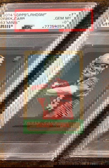 2014 TOPPS CHROME 1963 MINIS DEREK CARR PSA 10