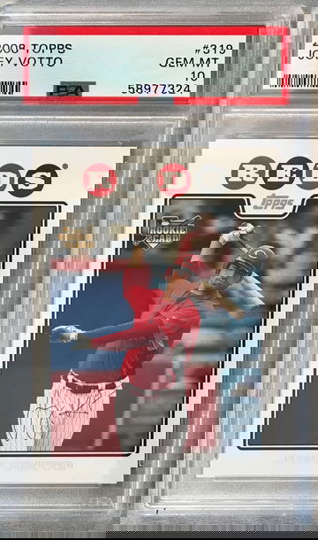 Joey Votto Rookie 2008 Topps #319 - PSA 10 Gem Mint - Reds