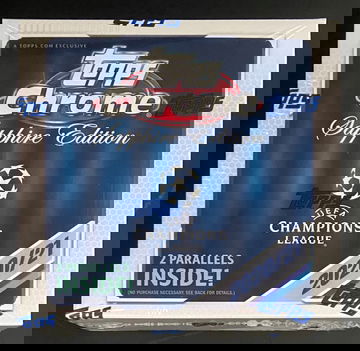 2020-21 Topps Chrome Sapphire Edition Champions League Box