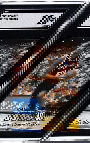 Tim Duncan Rookie - 1997-98 Fleer #201 - Gem Mint SGC 10