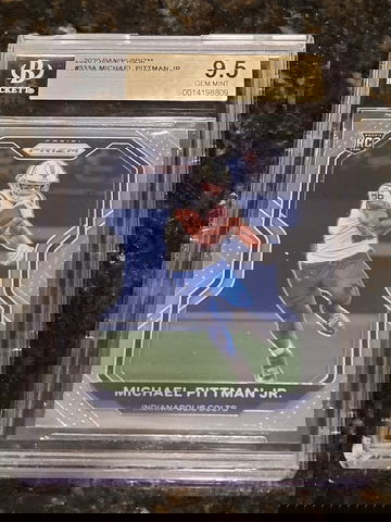2020 Michael Pittman Jr Prizm #333 BGS 9.5