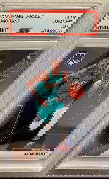 JA MORANT 2019 MOSAIC ROOKIE PSA 10 GEM MINT 