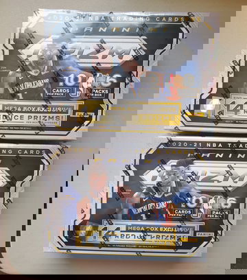 LOT OF TWO(2) 2020-21 PANINI PRIZM MEGA BOXES FACTORY SEALED