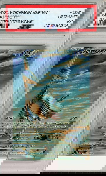 2024 POKEMON SSP EN-SURGING SPARKS SKARMORY #209 ILL RARE PSA 10