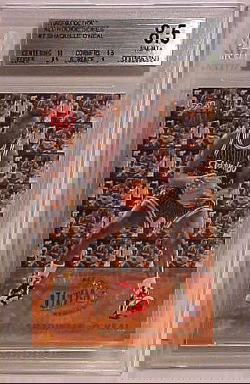 1992-93 ULTRA ALL ROOKIE SERIES #7 SHAQUILLE O'NEAL ROOKIE BGS 8.5 NM-MT+