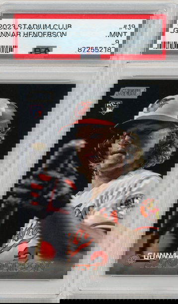 GUNNAR HENDERSON 2023 Stadium Club Rc #19 PSA 9