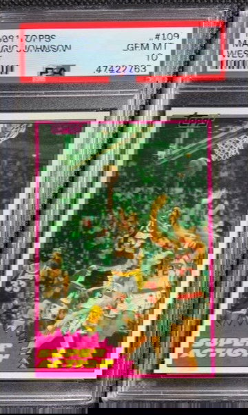 1981 Topps Basketball Magic Johnson West #109 PSA 10 GEM MINT POP 43 Lakers HOF