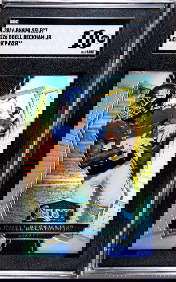 2016 panini select 126 odell beckham jr silver prizm sgc 10 gem mint