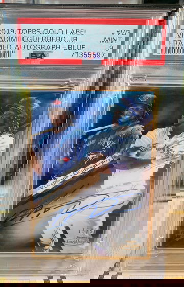 2019 Topps Gold Label Vladimir Guerrero Jr Rookie Autograph Framed Blue