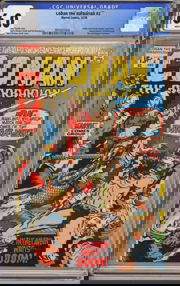 Conan the Barbarian Vol 1 2 CGC 6.0