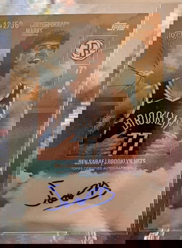 2025 Topps Ben Saraf Contemporary Marks Gold Foil /10 RC Rookie Auto! 