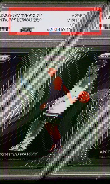 2020-21 Panini Prizm Anthony Edwards #258 PSA 9 Timberwolves