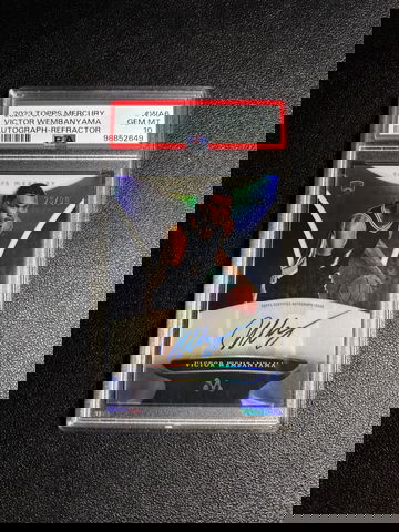 2023 Topps Mercury Victor Wembanyama #26/99 Rookie Refractor Auto PSA 10 Spurs