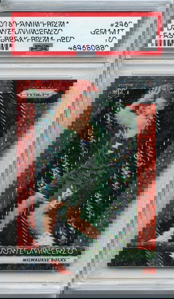 Donte Divincenzo Fast Break Prizm Red PSA 10