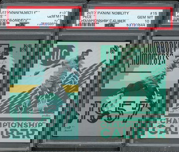 2017 Panini Nobility Marquee Moments Championship Caliber Pele PSA 10 Brazil Set Lot
