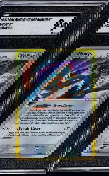2006 Pokémon EX Holon Phantoms Delta Species Deoxys #5/110 Holo SGC 9