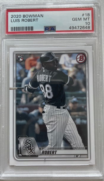 2020 Bowman Luis Robert RC PSA 10 GEM MT 