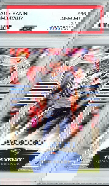 2017 PANINI TOM BRADY #66 NEW ENGLAND PATRIOTS PSA 10 GEM MT