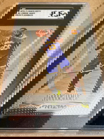 2020-21 Panini prizm Lebron James prizm flashback SGC 9.5! Lakers! 