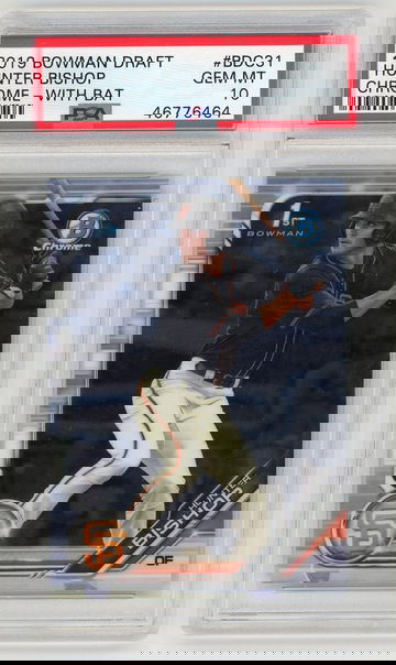 2019 Bowman Draft Hunter Bishop Chrome 1st PSA 10 GEM MINT