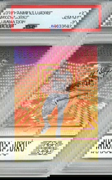 2019 PANINI ILLUSIONS ILLUMINATION #2 NIKOLA JOKIC NUGGETS PSA 10 LOW POP