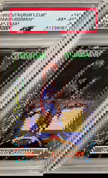 1992 STADIUM CLUB #19 BEAM TEAM DENNIS RODMAN NM-MT 8