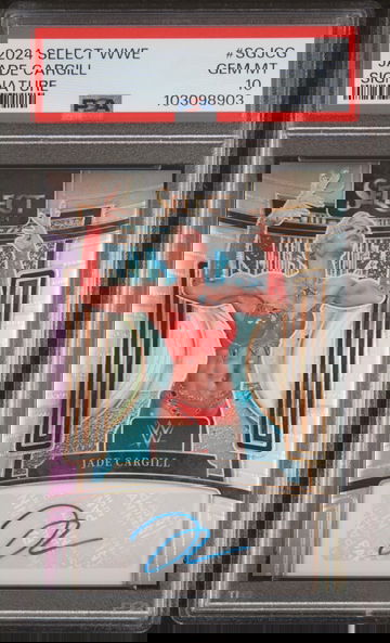 2024 Select WWE Signatures Jade Cargill Auto PSA 10 Silver