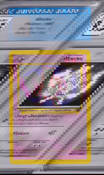 Pokemon Black Star Promo Mewtwo Strikes Back Movie Mewtwo CGC 9.5