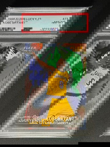 Kobe Bryant 1996 Fleer Lucky 13 PSA 8