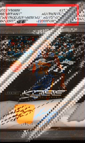 2012 KOBE BRYANT PANINI KOBE ANTHOLOGY Jersey Number 24/24 PSA Authentic