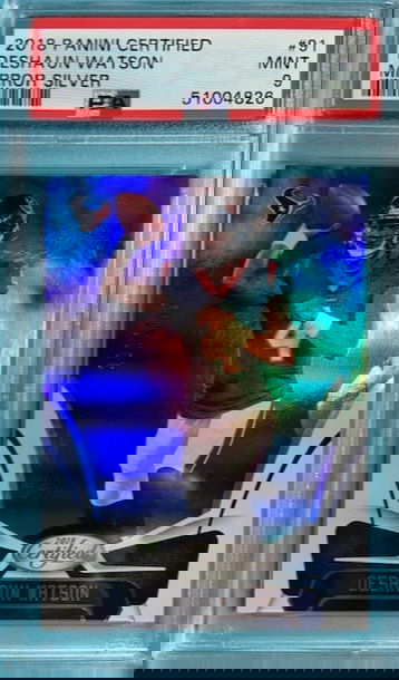 2018 Certified Mirror Silver /499 Deshaun Watson SP #91 Houston Texans PSA 9 MINT