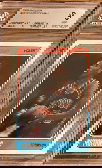 Dennis Rodman 1988 Fleer BGS 9