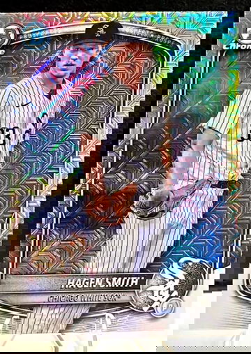 2025 Bowman #BCP-44 Hagen Smith Chrome Prospects Mega Refractor Whitesox