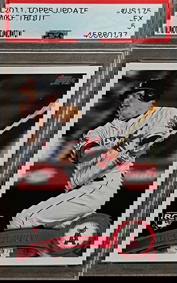 2011 Topps update Mike Trout PSA 5 us175 rookie card rc