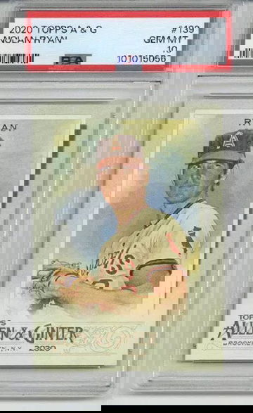 2020 TOPPS ALLEN & GINTER #139 NOLAN RYAN CARD CALIFORNIA ANGELS PSA 10