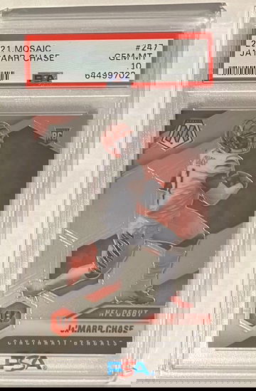 2021 Mosaic Ja’marr Chase Bengals Rookie PSA 10