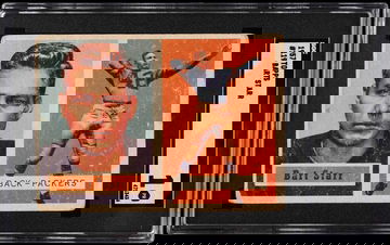 1957 Topps Football Bart Starr ROOKIE #119 SGC 1 PR