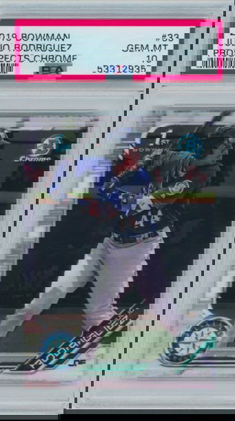 2019 Bowman Julio Rodriguez Prospects Chrome #33 PSA 10