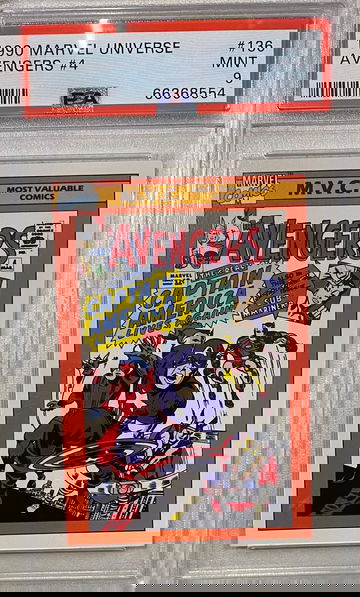 1990 Marvel Avengers PSA 9