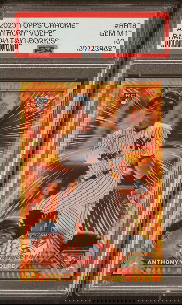 2023 Topps Chrome Radiating Rookie Anthony Volpe #RR18 PSA 10