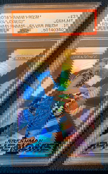 2018-19 Panini Prizm Freshman Phenoms Silver Luka Doncic PSA 10 Gem Mint