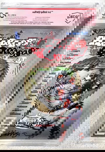 10x signed Harley Quinn #0 (2014) CBCS 8.5 not CGC SS - Includes Jim Lee, Adam Hughes, Darwin Cooke DC Comics