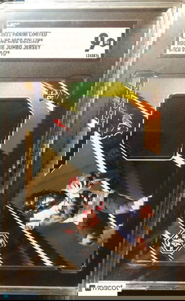 2021 Panini Limited NICO COLLINS Rookie Jumbo Jersey GOLD Parallel #20/75 SGC 9