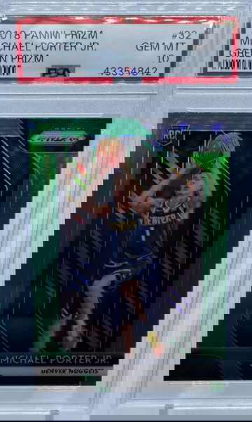 2018 Panini Prizm Michael Porter Jr. GREEN Prizm PSA 10 GEM-MINT