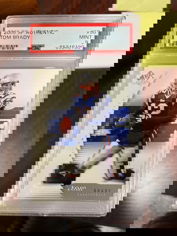 2005 SP Authentic Tom Brady PSA 9