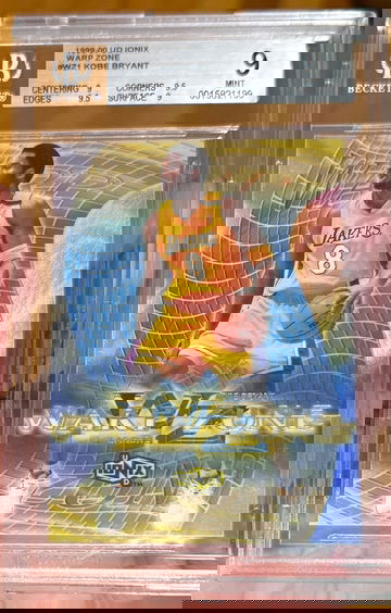  1999 Upper Deck UD Ionix Kobe Bryant Warp Zone BGS 9
