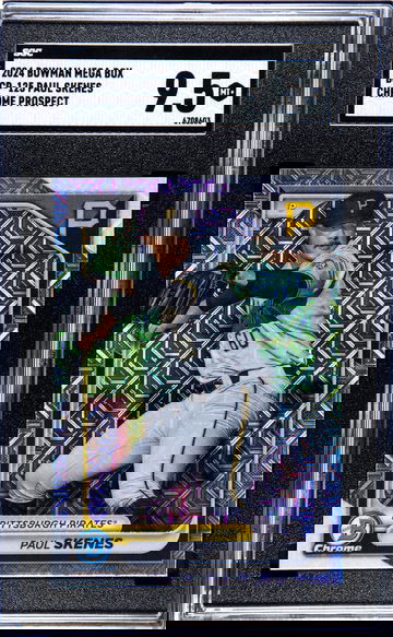 2024 Bowman Mega Box BCP-125 Paul Skenes Mojo Refractor SGC 9.5 Mint+